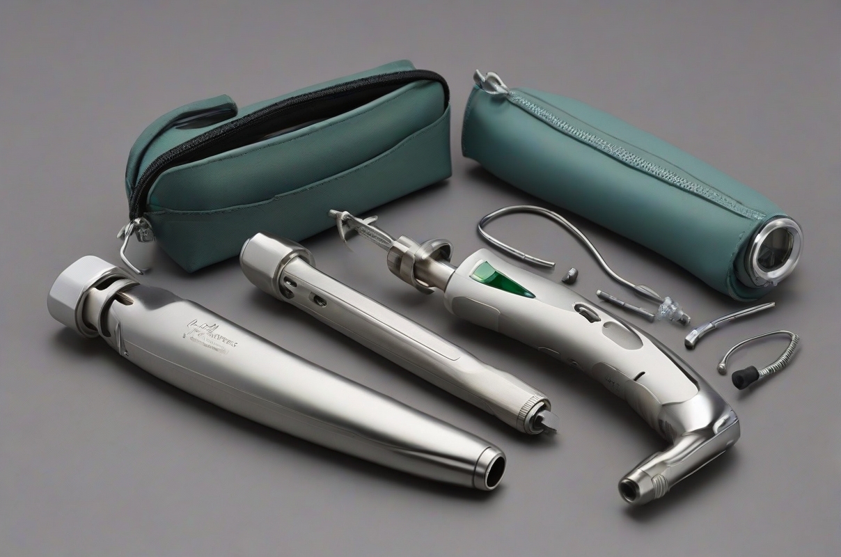 Premium Fiber Optic Laryngoscope Set Medical Tools