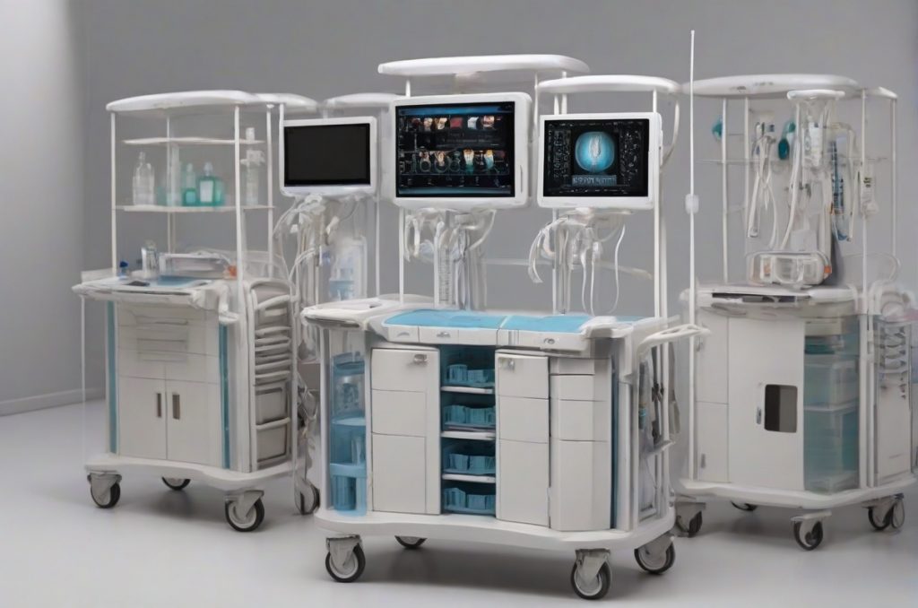 Premium Medical Endoscopy Cart for Clinics laryngoscopemole